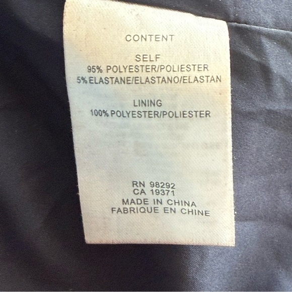 Tibi Structured Crepe Button Detail Shift Dress Navy Size 4 Career Cocktail EUC - Picture 12 of 13